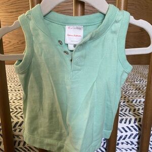 Hanna Andersson Light Green Kids Tank Top